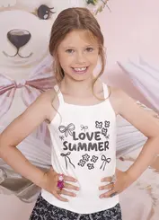 BLUSA RIB ALÇA LOVE SUMMER PITUCHINHUS 30767
