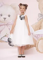 VESTIDO TULE MAXI FLOR BICOLOR PITUCHINHUS 30828