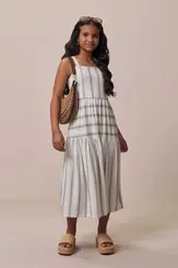 VESTIDO MIDI EM MALHA LISTRADO VIC VICKY 94428