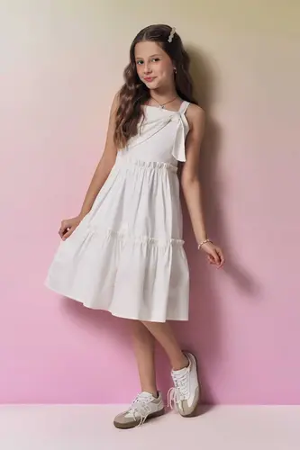 VESTIDO EM TRICOLINE COM ELASTANO VIC VICKY 95364
