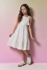 VESTIDO EM TRICOLINE COM ELASTANO VIC VICKY 95364