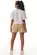 CONJUNTO BLUSA BOXY E SHORT SARJA COM ELASTANO VIC VICKY 95924