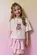 CONJUNTO BLUSA COTTON E SAIA TRICOLINE COM ELASTANO VIC VICKY 96868