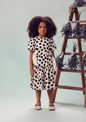 VESTIDO POA COM LAÇO ANIMÊ  P6659