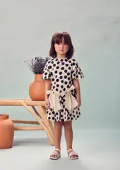 CONJUNTO BLUSA E SAIA COM SHORT INTERNO ANIMÊ  P6739