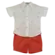CONJUNTO CAMISA BEBÊ CACHORRINHO E BERMUDA PRECOCE BCO6220