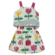 CONJUNTO BLUSA DECOTE FLOR NAS COSTAS E SAIA PRECOCE MCJ6090