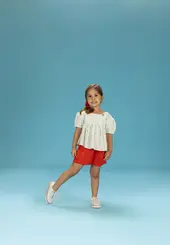 CONJUNTO MANGA FOFA  E SHORT PRECOCE MCJ6096