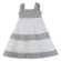 VESTIDO COM RECORTES LISTRADOS PRECOCE MVT6127