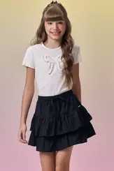 SAIA TRICOLINE COM ELÁSTANO E SHORTS VIC VICKY 95342