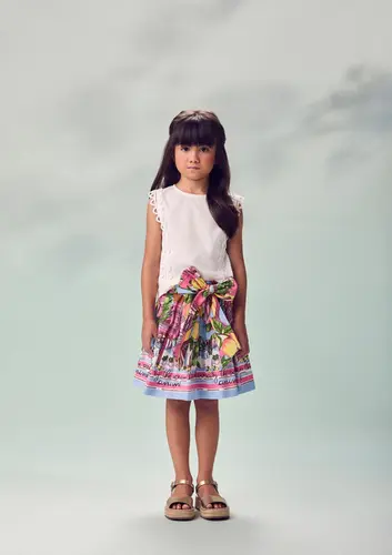 CONJUNTO BLUSA E SAIA ANIMÊ N6416