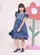 VESTIDO JEANS FINO RENDINHAS PITUCHINHUS 30965