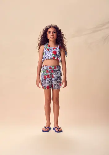 SHORTS SAÍDA DE PRAIA MINNIE ANIMÊ N6015