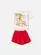 CONJUNTO BLUSA POOH E SHORT SAIA ANIMÊ P6940