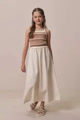 VESTIDO MIDI EM TRICOT LINHO DELUXE VIC VICKY 94375