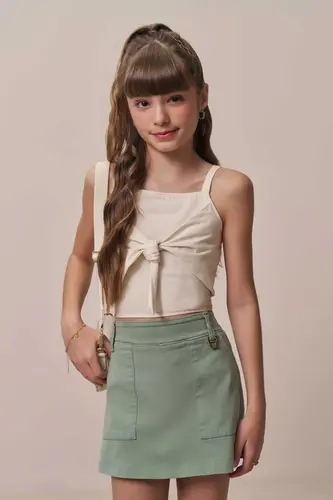 CONJUNTO BLUSA ALÇA E SHORT SAIA VIC VICKY 94959