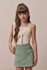 CONJUNTO BLUSA ALÇA E SHORT SAIA VIC VICKY 94959
