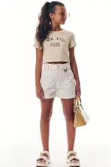 SHORTS EM ALFAIATARIA TECNO CARGO VIC VICKY 95638