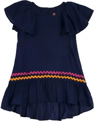 VESTIDO FEMININO MG DIAGONAL MARINHO PRECOCE - IVT2714