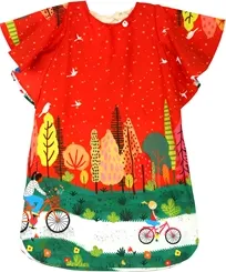 VESTIDO FEMININO EVASE MG GODE ESTAMPADO PRECOCE - LVT2738