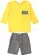CONJUNTO BL LISTRADO PRETO/AMARELO PRECOCE - MCJ2759