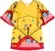 VESTIDO GODE BARRADO BRINCANDO DE COSTURAR PRECOCE - IVT2705
