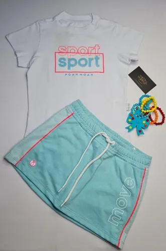 CONJUNTO BLUSA/SAIA MOLETINHO SPORT POAH NOAH - 45615 NEON